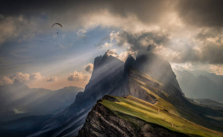 Flight Over Seceda