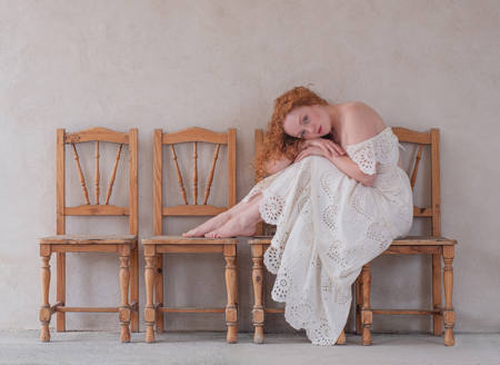 Lady And 4 Chairs