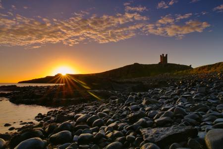 First Light Over Dunstanburgh Castle