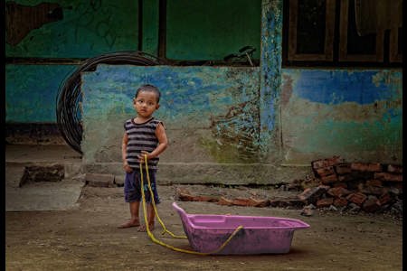 The Boy With The Pink Sledge