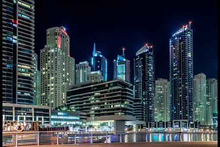 Dubai Marina Nightscape