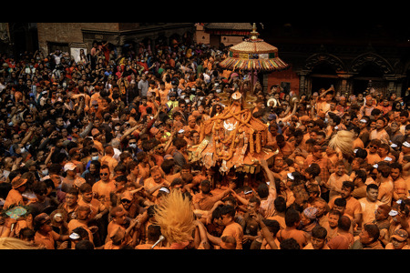 Nepalese Yellow Sprinkling Festival