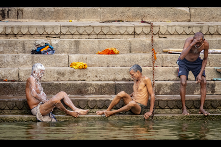 Pilgrims Washing In The Ganges