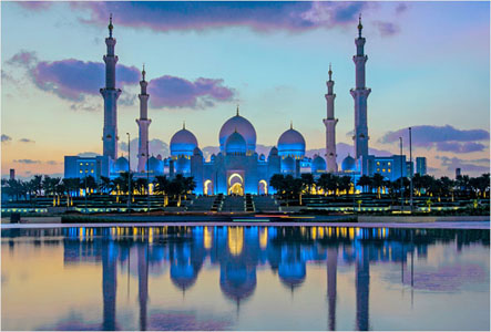 Blue Hour Reflections -Sheikh Zayed Mosque