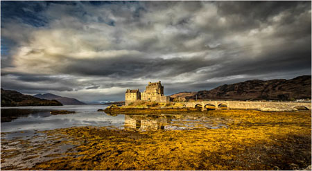 Scottish Castle In Landscape
