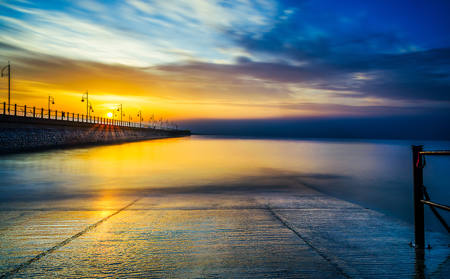 Sunrise Over Tramore Prom