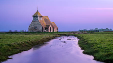 St Thomas Becket Church At  Sunrise