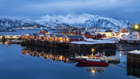 Fishermens Huts Lofoten Islands