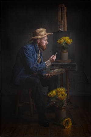 Van Gough In A Straw Hat