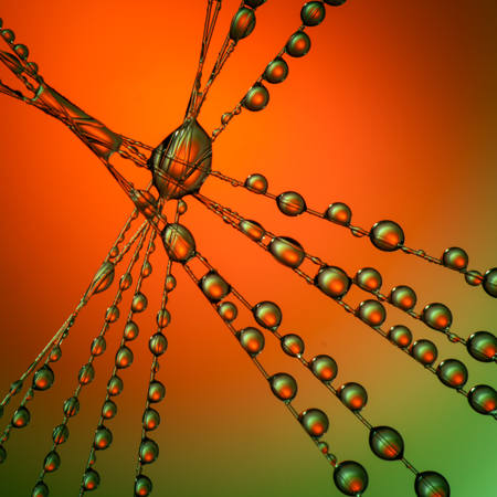 Green And Orange Droplets