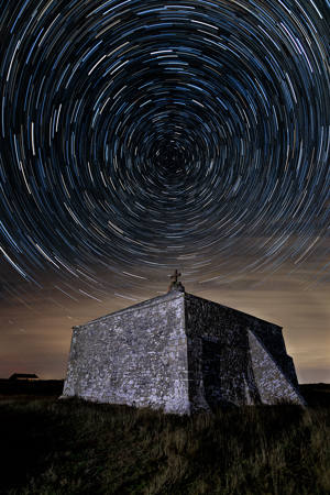 Star Trails Over St Aldhelms Chapel