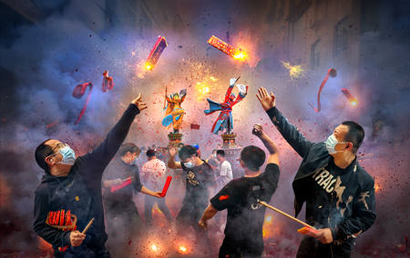 Burning Firecrackers