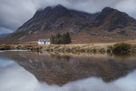 Glencoe Cottage Reflected