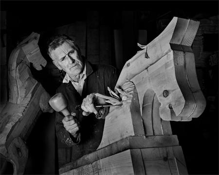 Carving A Rocking Horse