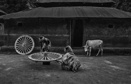 Repairing Bullock Cart Wheel