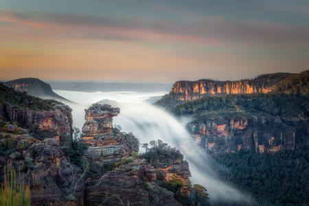 Cloud Waterfall Over Boars Head