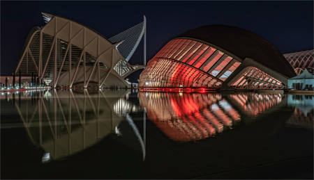 City Of Arts And Science At Night