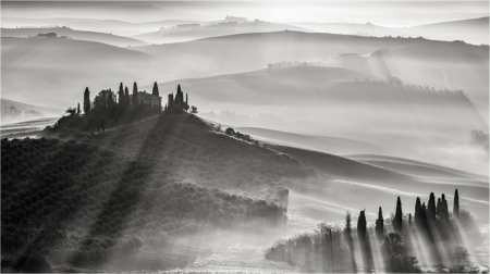 Tuscany Morning Shadows