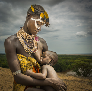 A Kara Mother Nursing