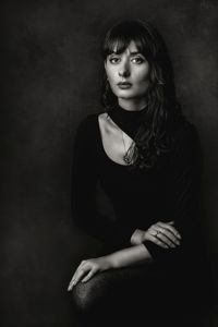 Contemplation En Noir Et Blanc