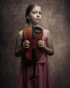 Romy With Violin