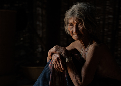 Old Woman Of Bana Ethnic Group