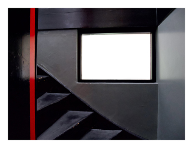 Rietveld Schröder House  "Basement Stairs In Black And Red"