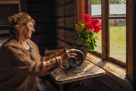 Sewing Lady