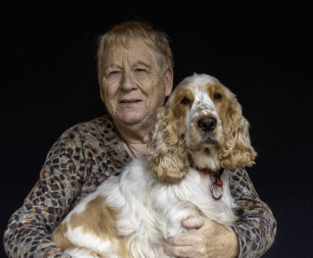 Marga Met Hond Maisie