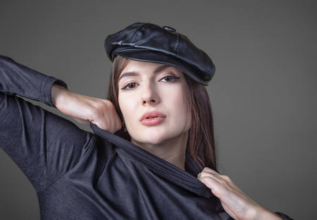 Whimsical Girl In Bonnet