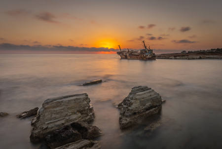 Golden Hour Shipwreck