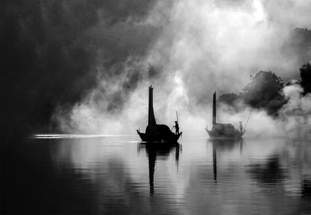 Ship In Fog