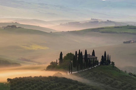 Sunrise In Tuscany