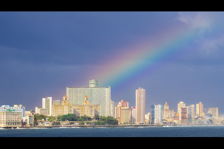 Havana Skyline W Rainbow