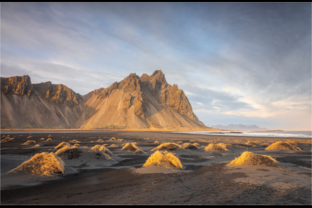 Evening Light On Stokksnes Beach