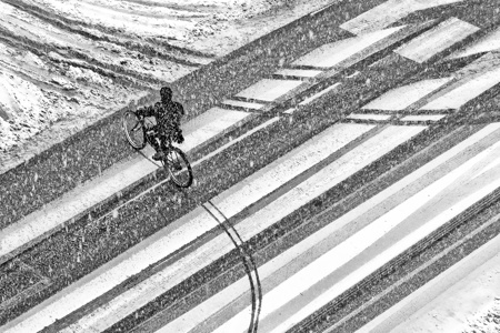 Bike Under Snow