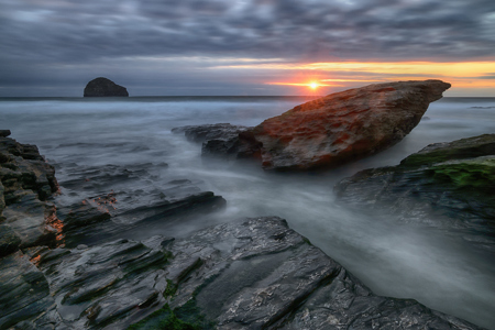 Last Light At Trebarwith