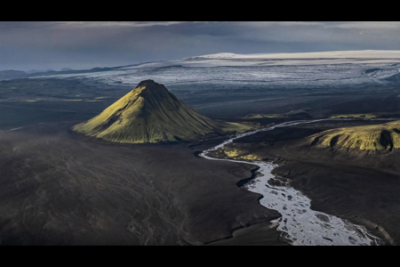 Early Morning Sun On Mælifell