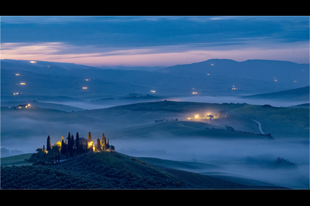 Podere Belvedere In The Blue Hour