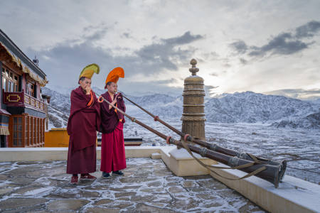 On The Roof Of Thiksey