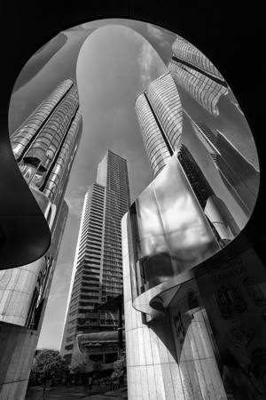 Concrete And Steel Reflected