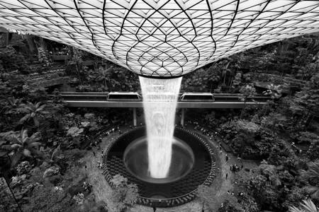 Singapore Rain Vortex BW