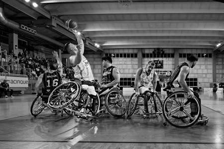 Action In Wheelchair Basketball