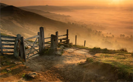 Sun Rise Over Mam Tor