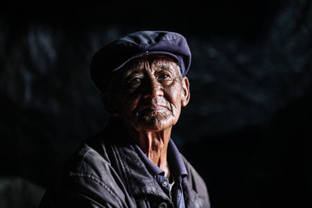 The Oldman In An Empty Home