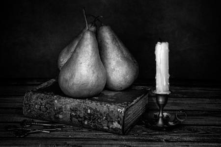 Vanitas With Pears