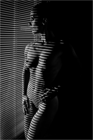 Woman And Stripes 3