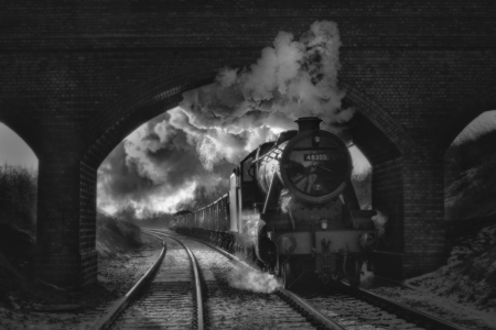 Winter Freight Train