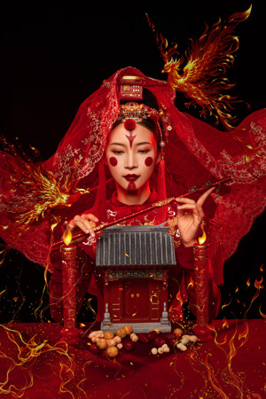 Phoenix Bride At The Red Gate