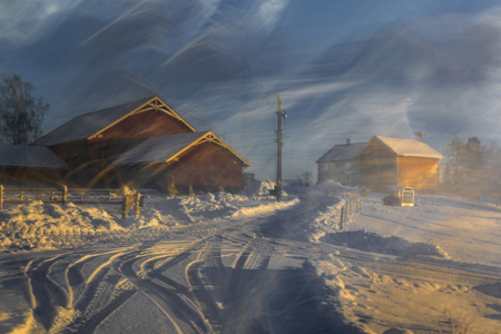 Winter Atmosphere At The Barn